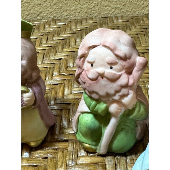 Hand-Painted Ceramic Nativity Scene Figurines Set Of 8 Pieces - Picture 5 of 10